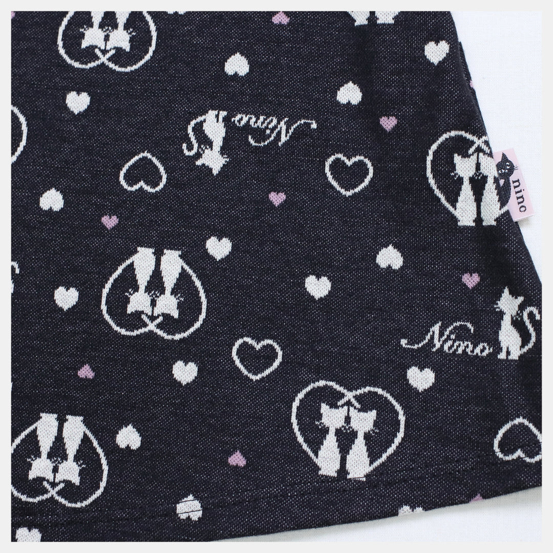 Baby one-piece | Heart CAT jacquard – nino（ニノ）公式