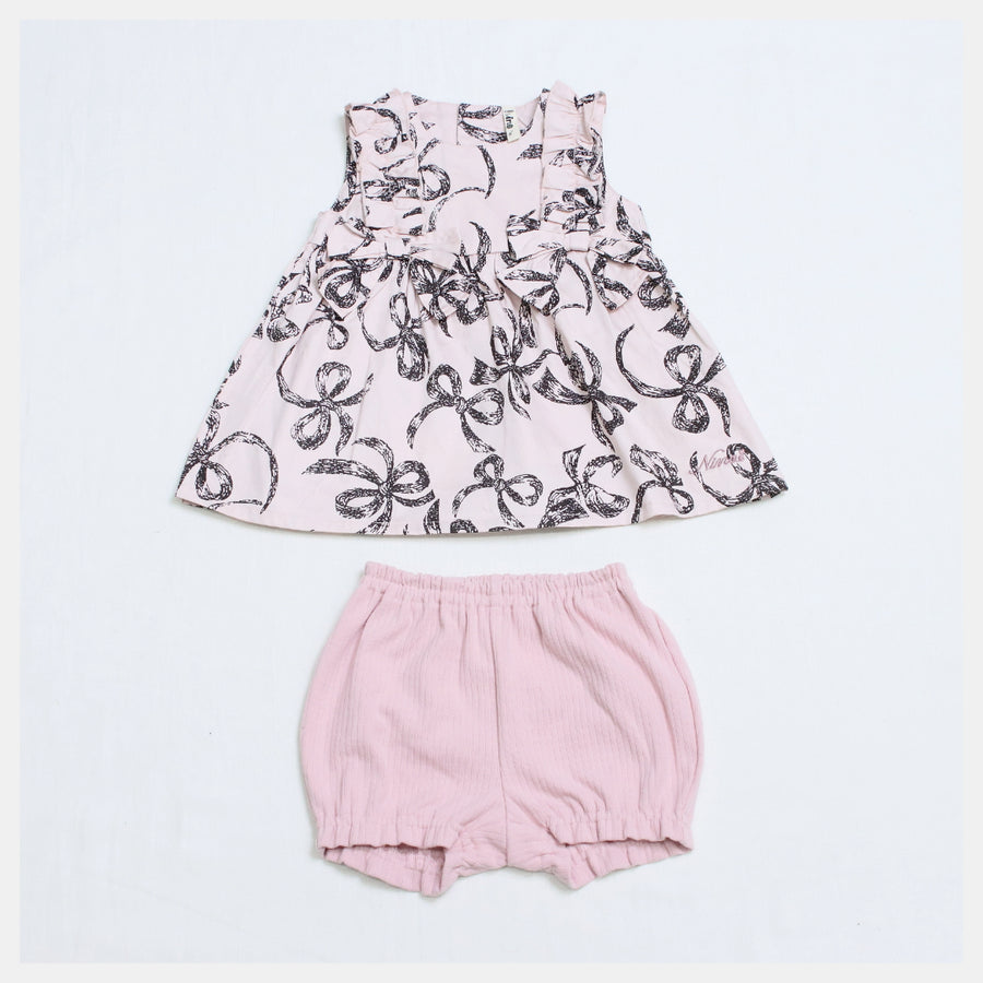 Baby Suit SET | Ribbon Print