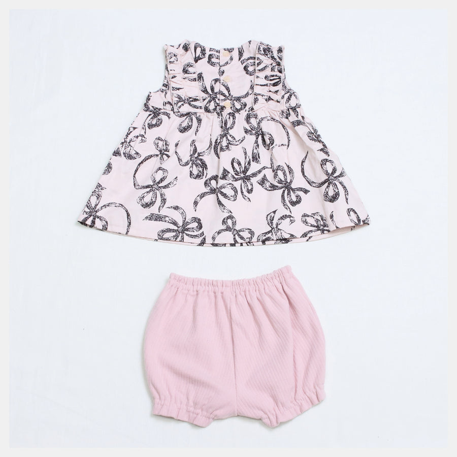 Baby Suit SET | Ribbon Print