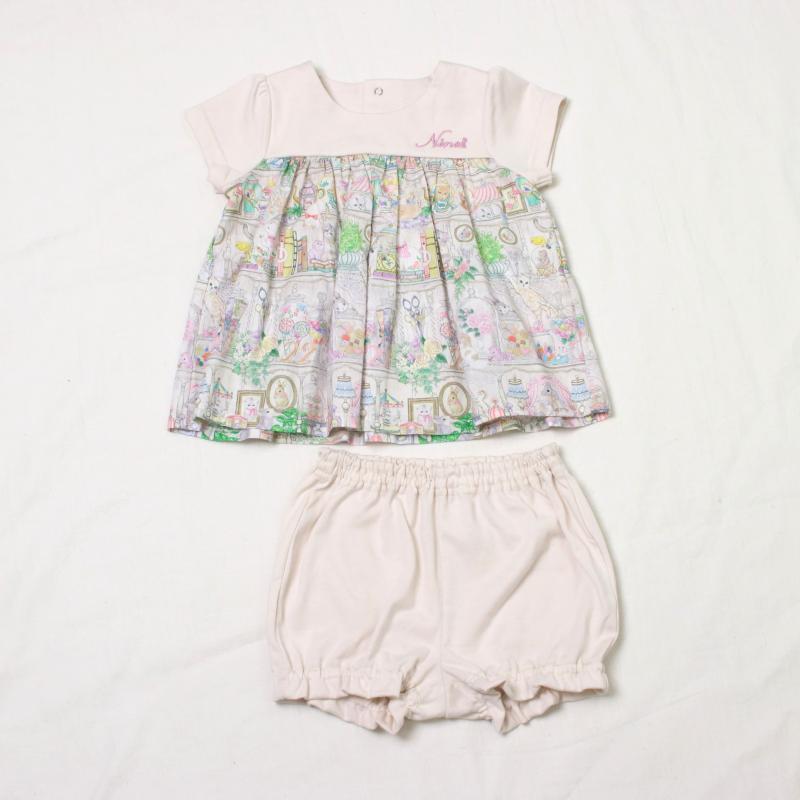 SWEETプリントベビースーツ