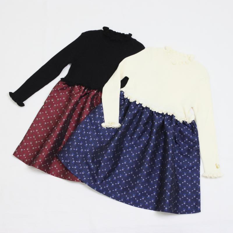 KNITドッキングワンピース
