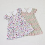 フラワープリントティアードワンピース