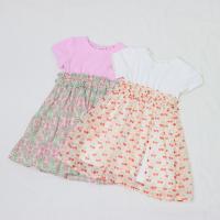 【フラワープリント＆チェリープリント】ワンピース