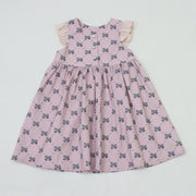 リボンパールプリント　ジャンパースカート