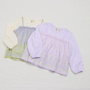 カットワークレース　ロングTシャツ