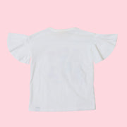 ラベンダーねこプリントTシャツ