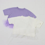 裾チュール　Tシャツ