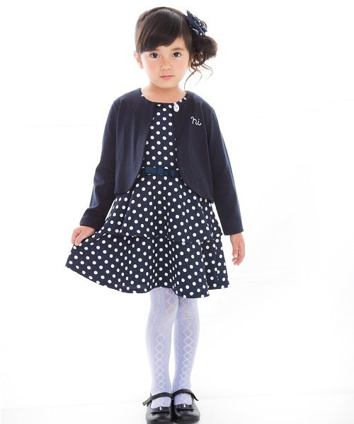 ドットペプラムワンピース