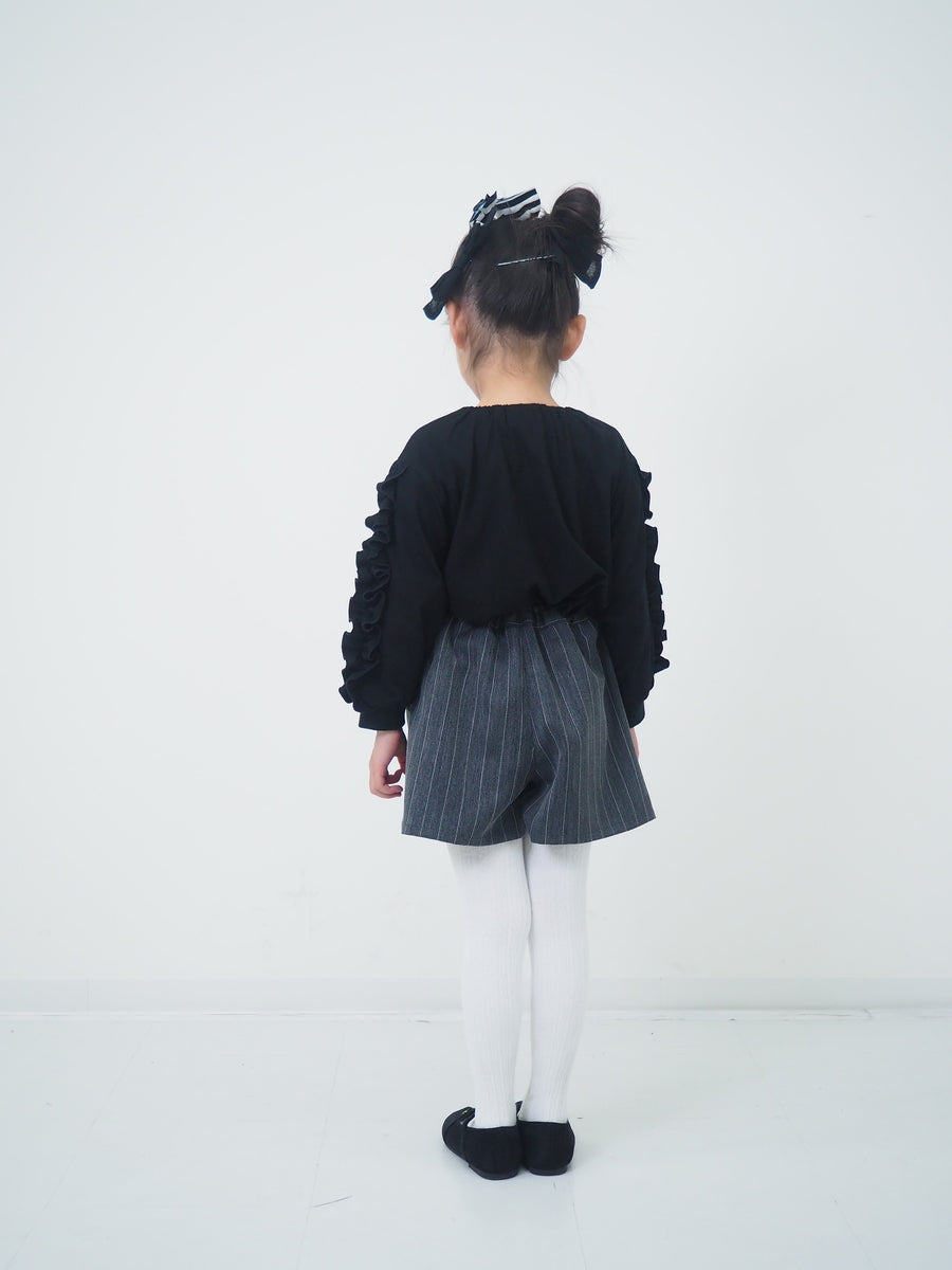 オリジナルねこプリント　袖フリルロングTee☆