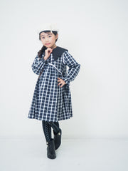 ブラックチェック　ブラウス
