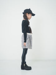 袖ギャザーレイヤード風 ロンTee