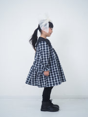 ブラックチェック　ブラウス