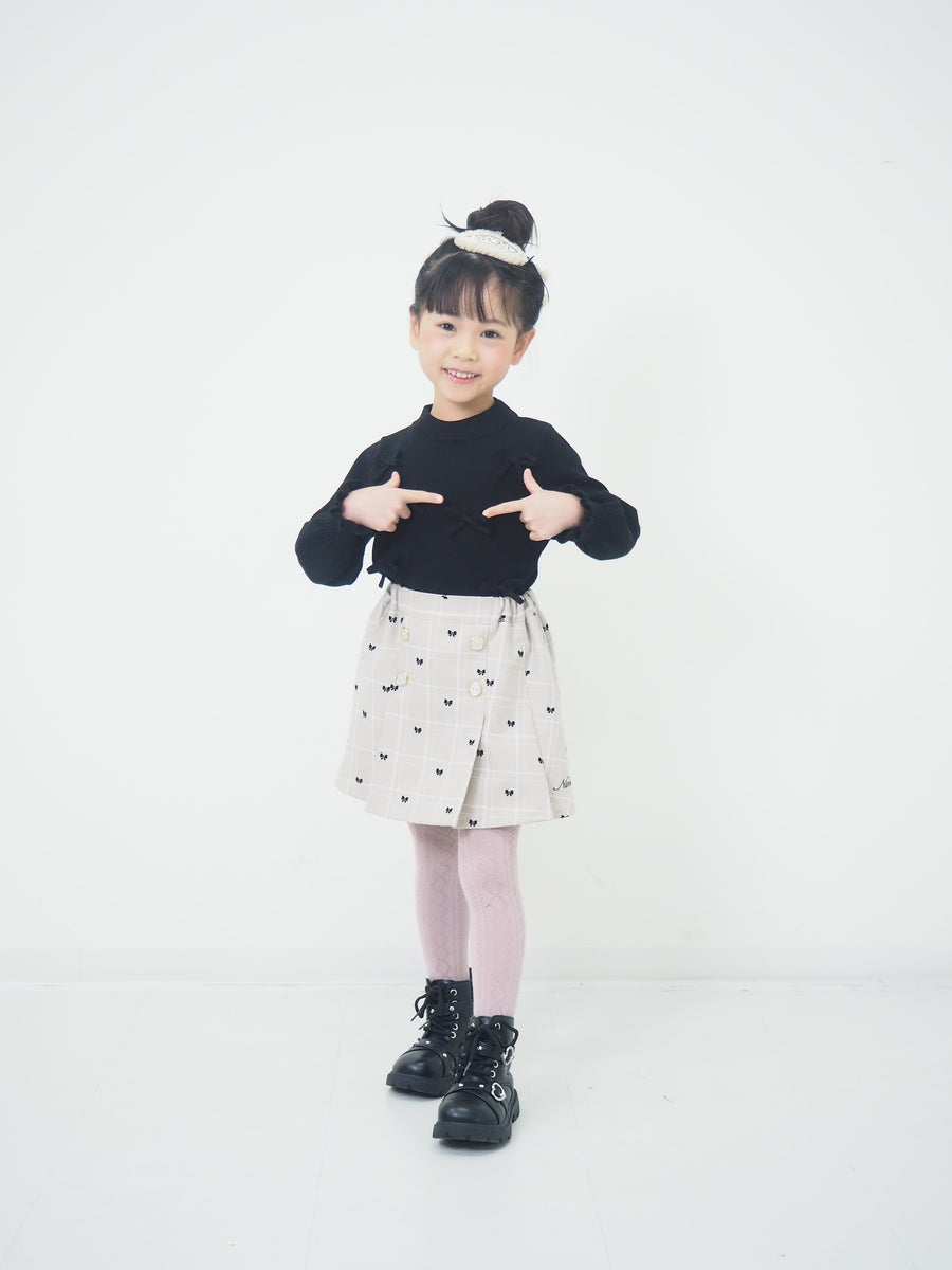 リボン付き　クルーニット☆