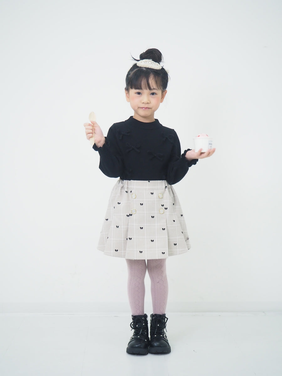 リボン付き　クルーニット☆