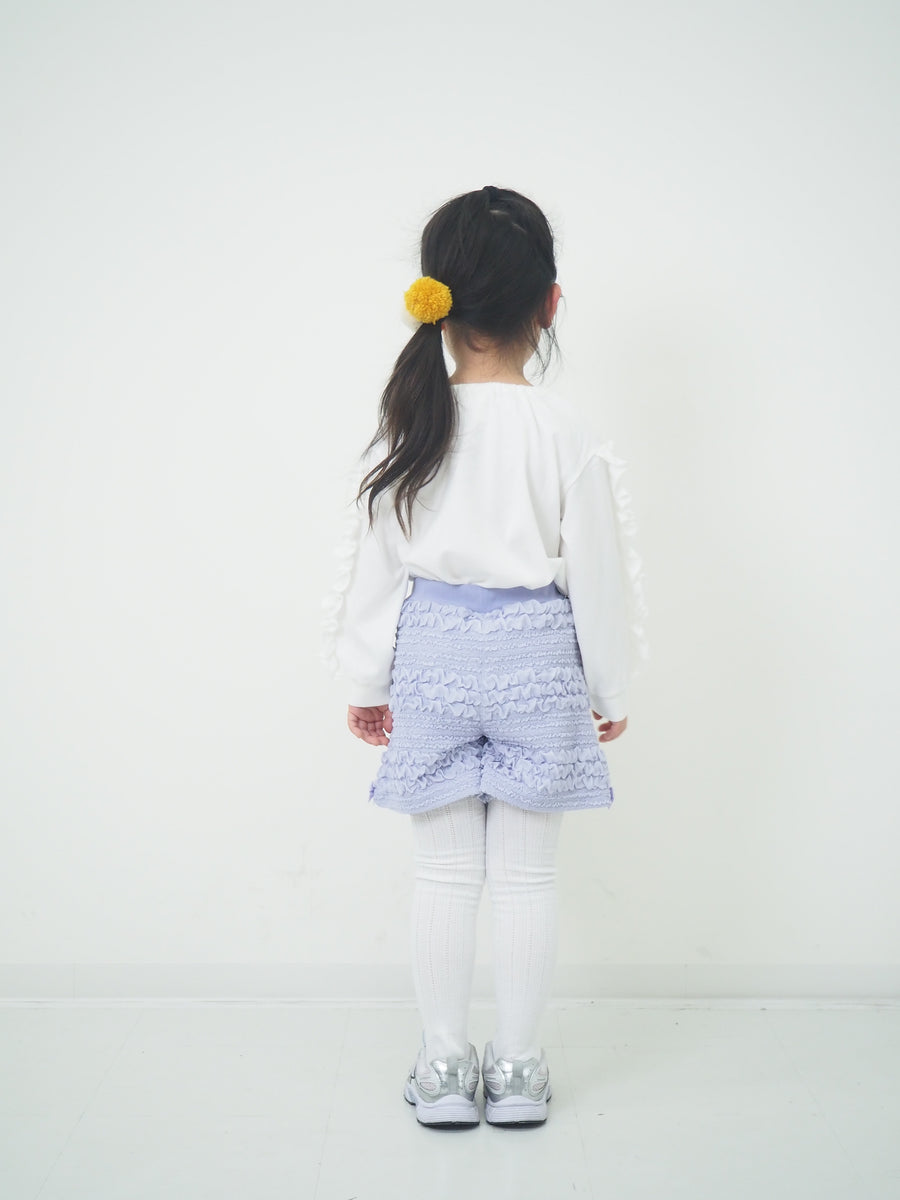 ポコポコボーダージャガード　ショートパンツ