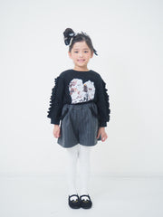 オリジナルねこプリント　袖フリルロングTee☆