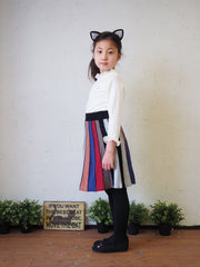 [90~120cm] Ruffled collar T-shirt