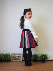 [90~120cm] Ruffled collar T-shirt