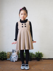 [90~120cm] Ruffled collar T-shirt
