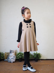 [90~120cm] Ruffled collar T-shirt