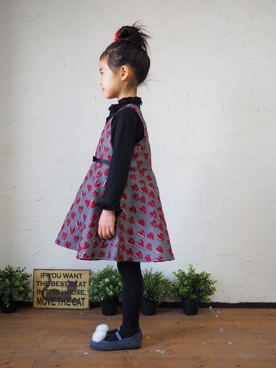 [90~120cm] Ruffled collar T-shirt