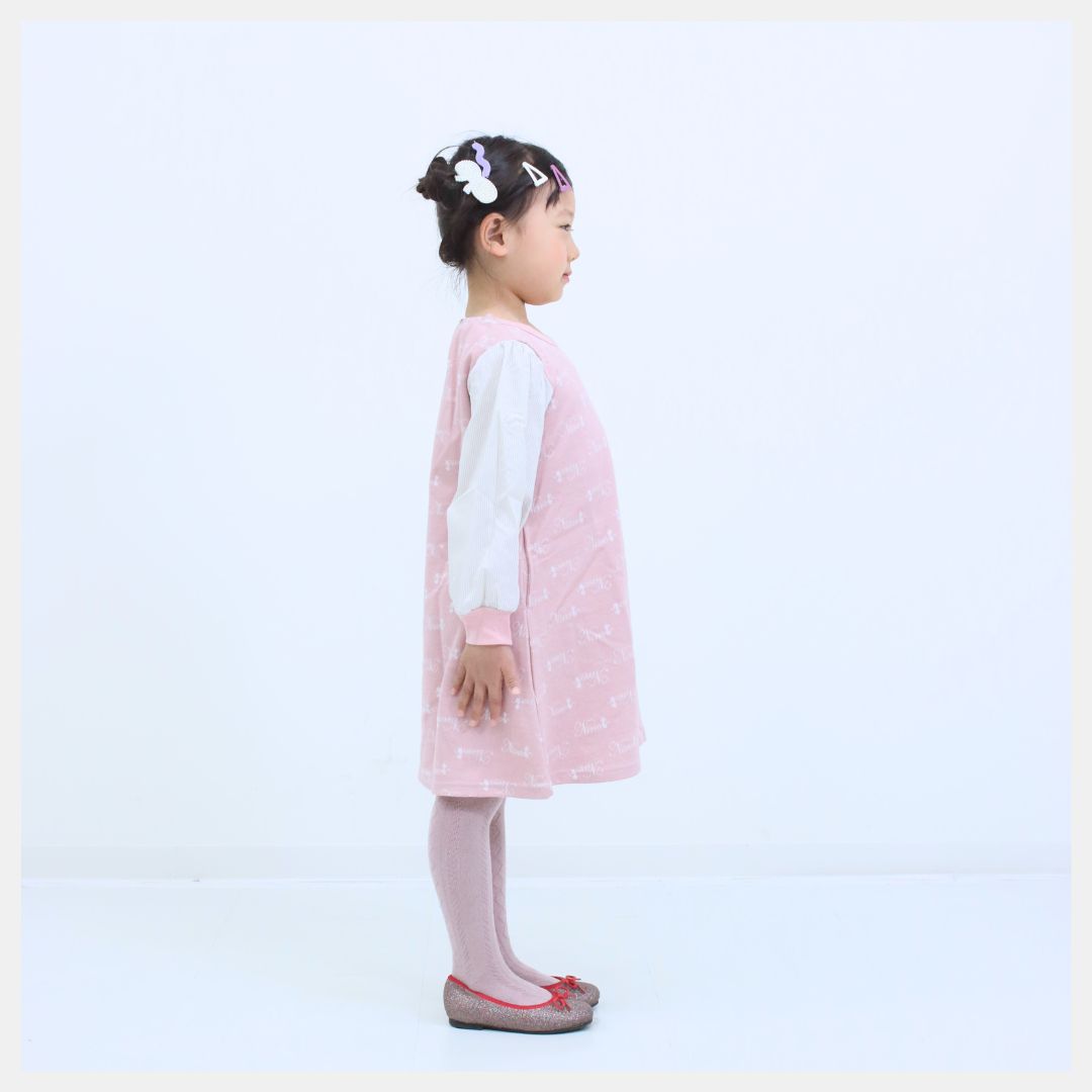 90cm~120cm】ワンピース｜ninoオリジナルロゴジャガード – nino
