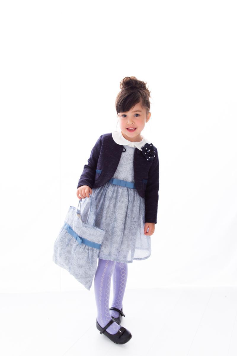 【85cm~125cm】ninoオリジナル・ジャガードタイツ｜フォーマル