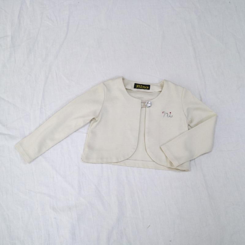 リボンボレロジャケット（コットンポンチ）