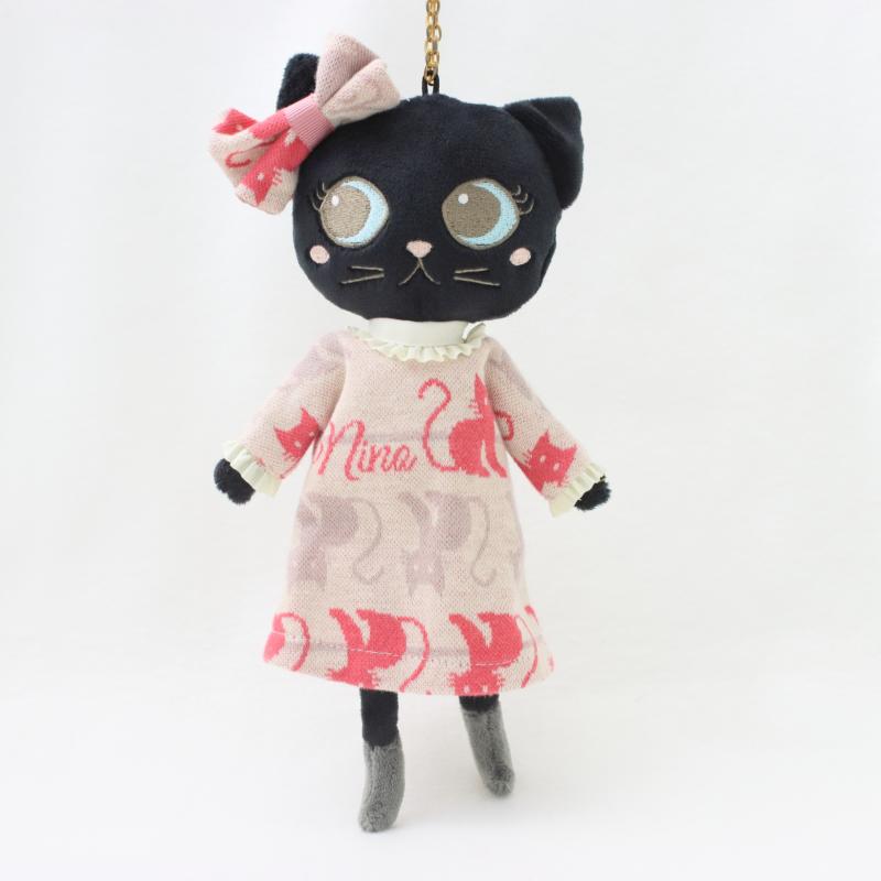 オリジナルねこボーダージャガードワンピース