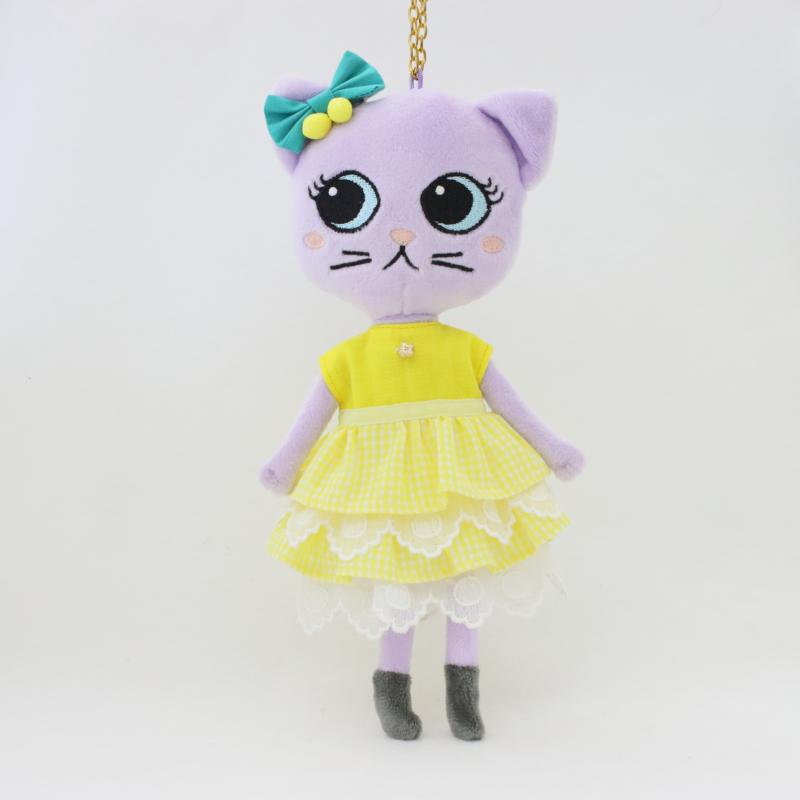 レース×ギンガムティアードのレモンなワンピース