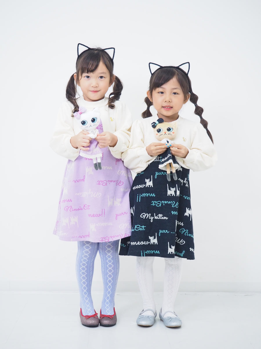 ロゴ＆CATジャガード　ボレロワンピース☆
