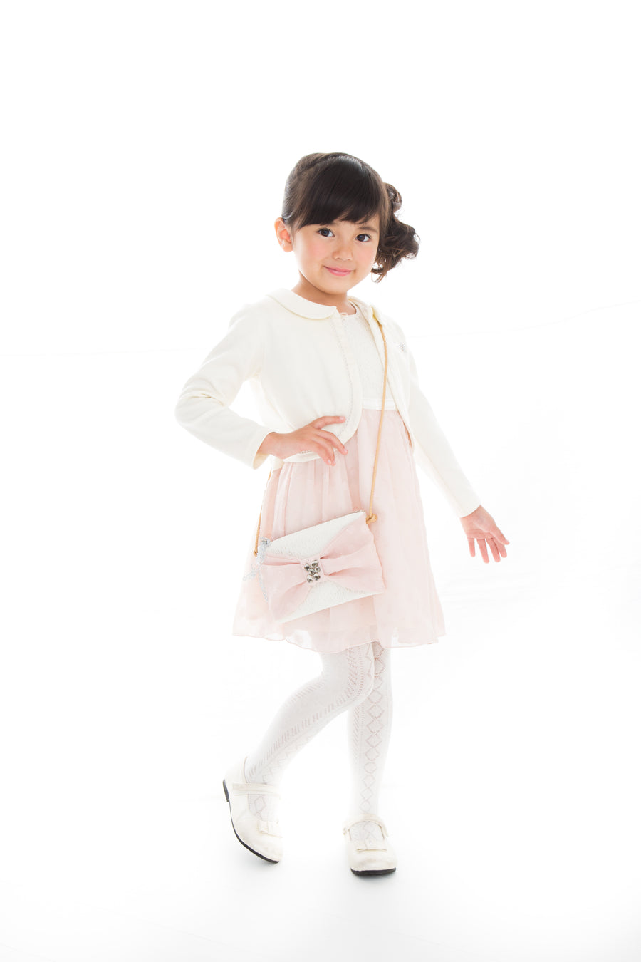 レース＆シフォンワンピース