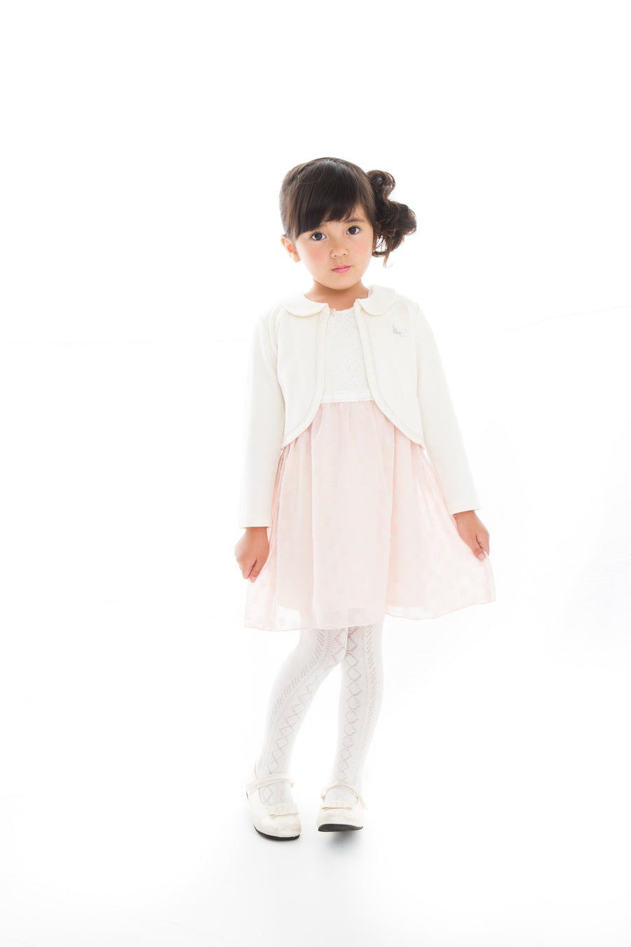 レース＆シフォンワンピース