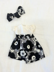 Monotone flower dress