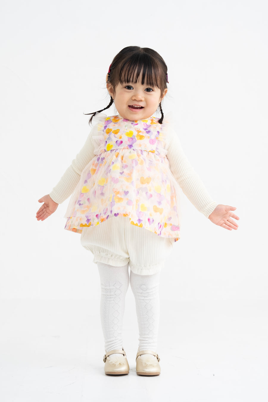 ハートプリント　Babyスーツ☆