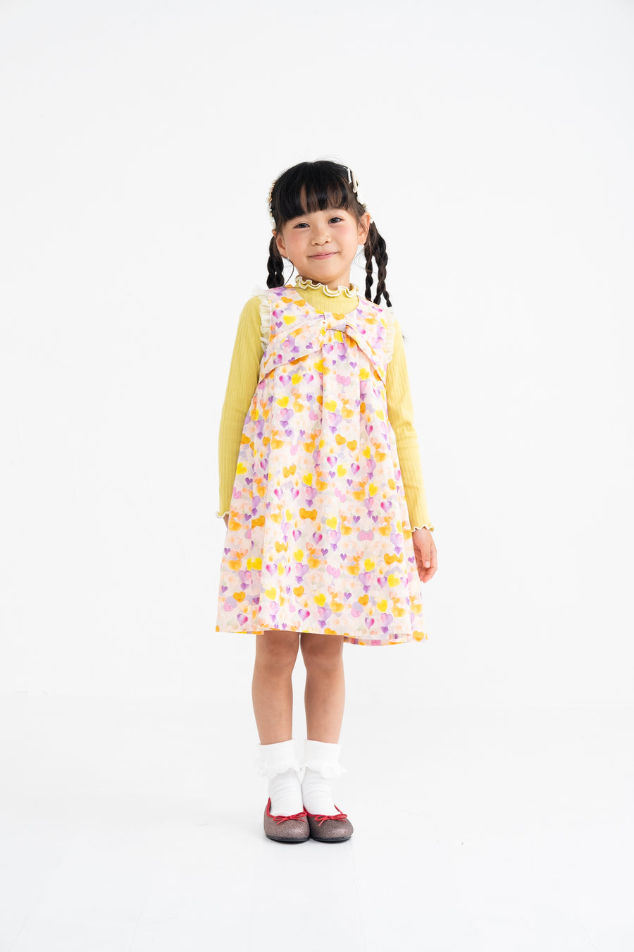 針抜きフライス 衿フリルTee☆