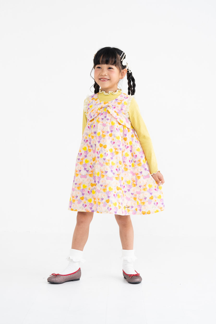針抜きフライス 衿フリルTee☆