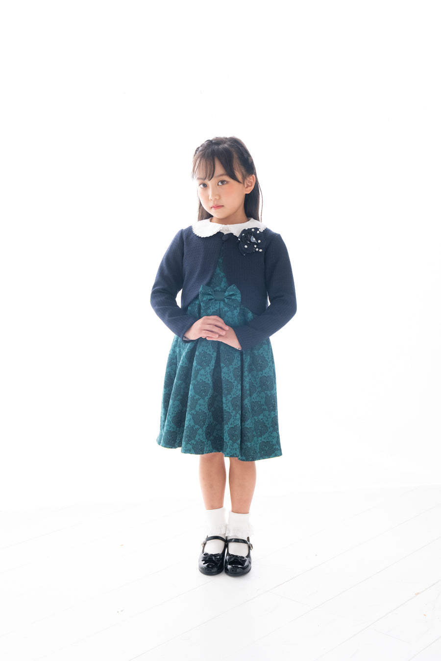 ローズフラワージャガード ワンピース