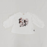 オリジナルねこプリント　袖フリルロングTee☆