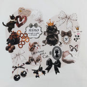 オリジナルねこプリント　袖フリルロングTee☆