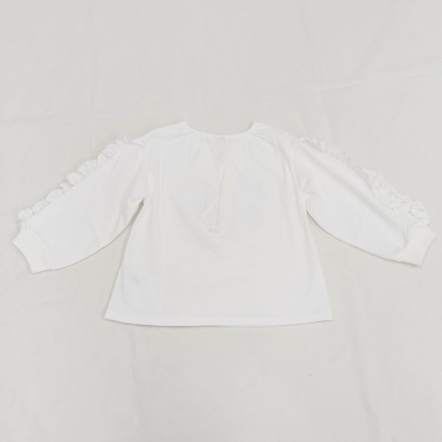 オリジナルねこプリント　袖フリルロングTee☆