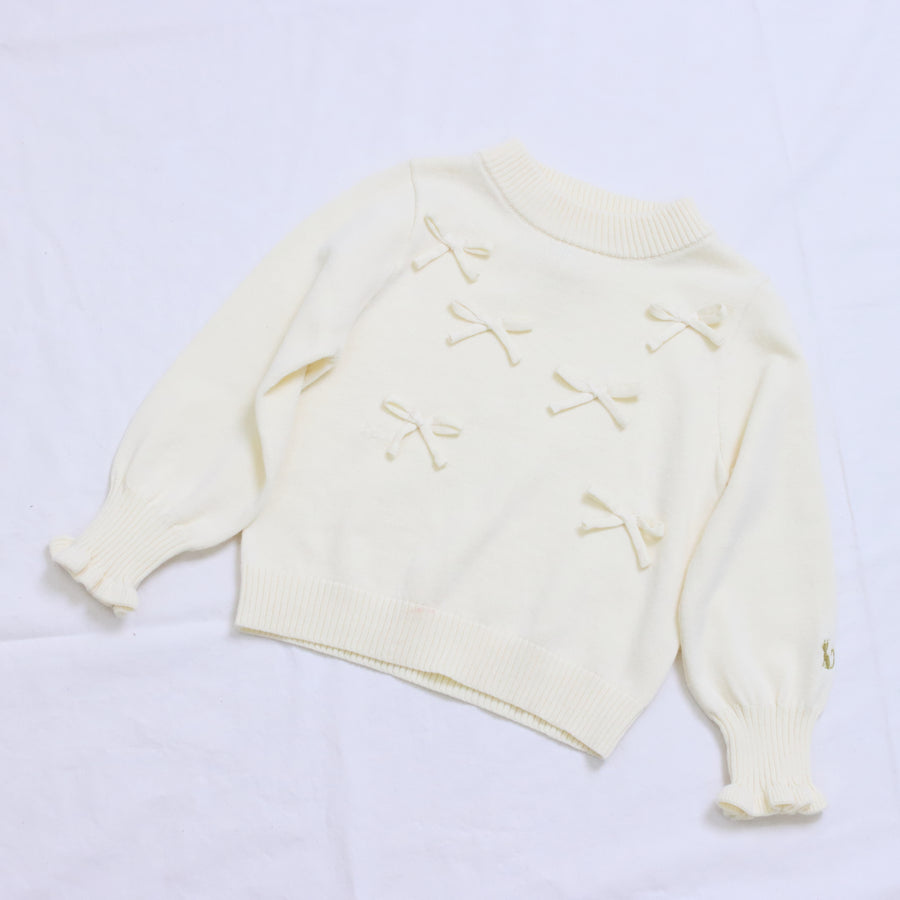 リボン付き　クルーニット☆