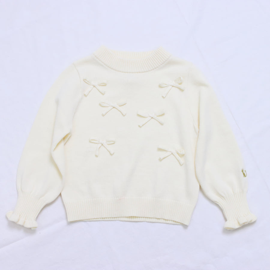 リボン付き　クルーニット☆