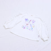 オリジナルねこプリント　袖フリルロングTee☆