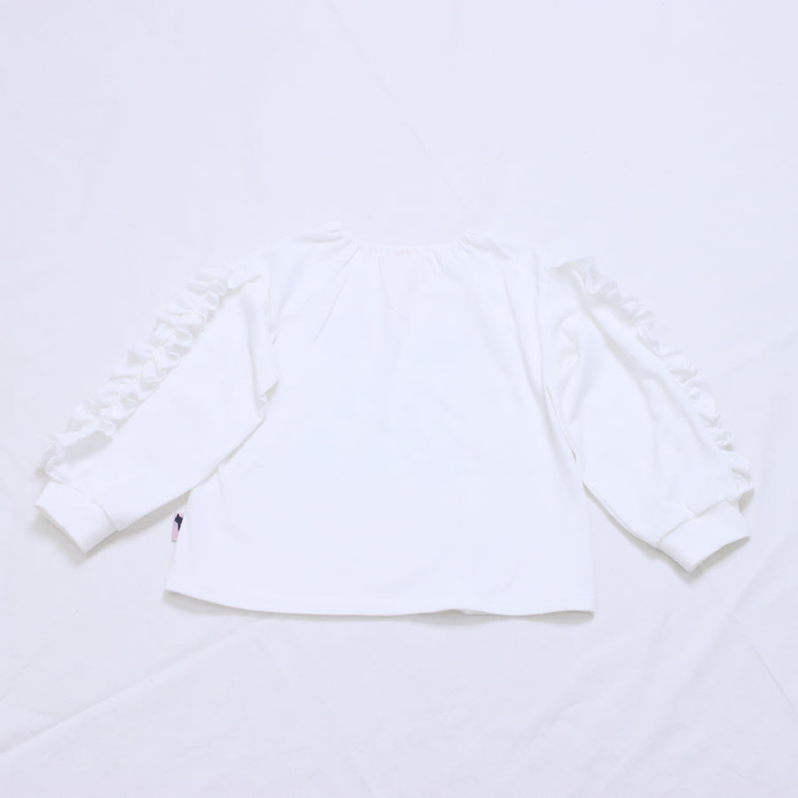 オリジナルねこプリント　袖フリルロングTee☆