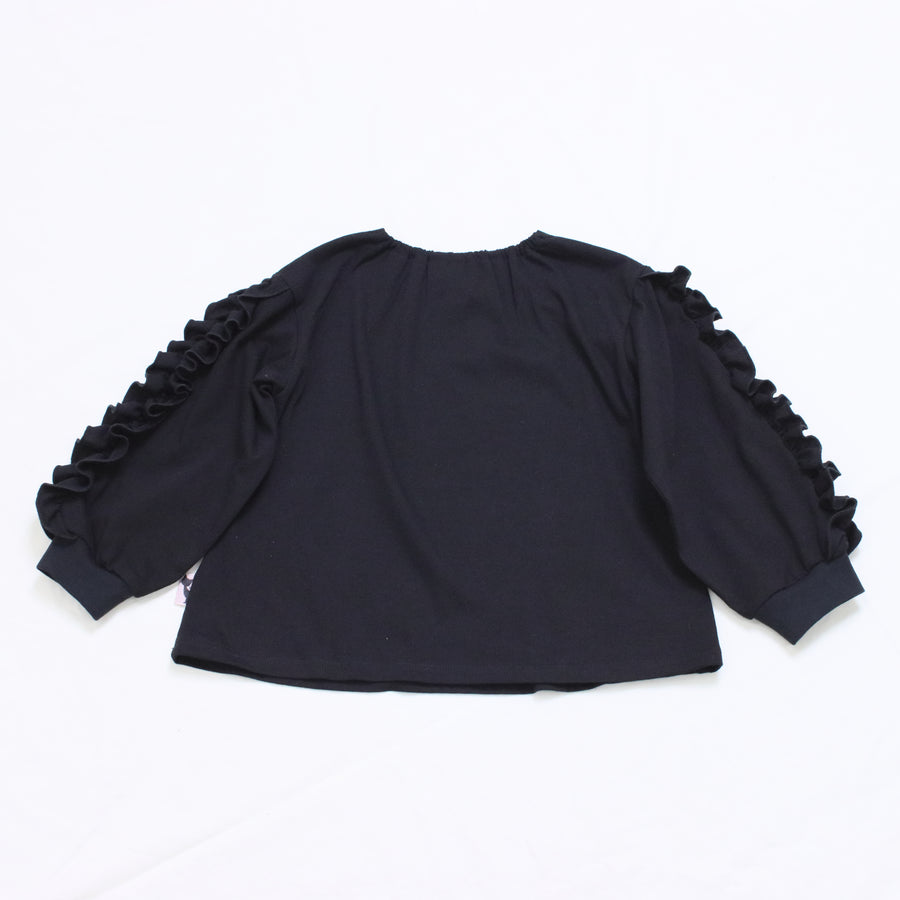 オリジナルねこプリント　袖フリルロングTee☆