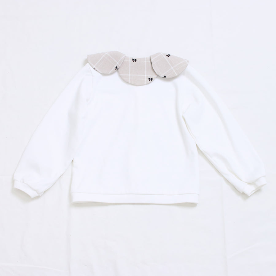 チェックリボンフロッキー　Teeブラウス