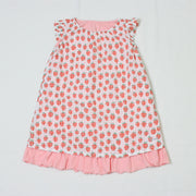 【90～120cm】リバーシブルワンピース/ シアーチェックストロベリー