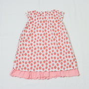 【90～120cm】リバーシブルワンピース/ シアーチェックストロベリー