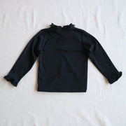 [90~120cm] Ruffled collar T-shirt